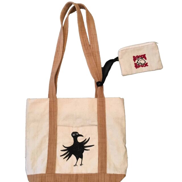 SO119A Hand Embroider Tote Bag Bird