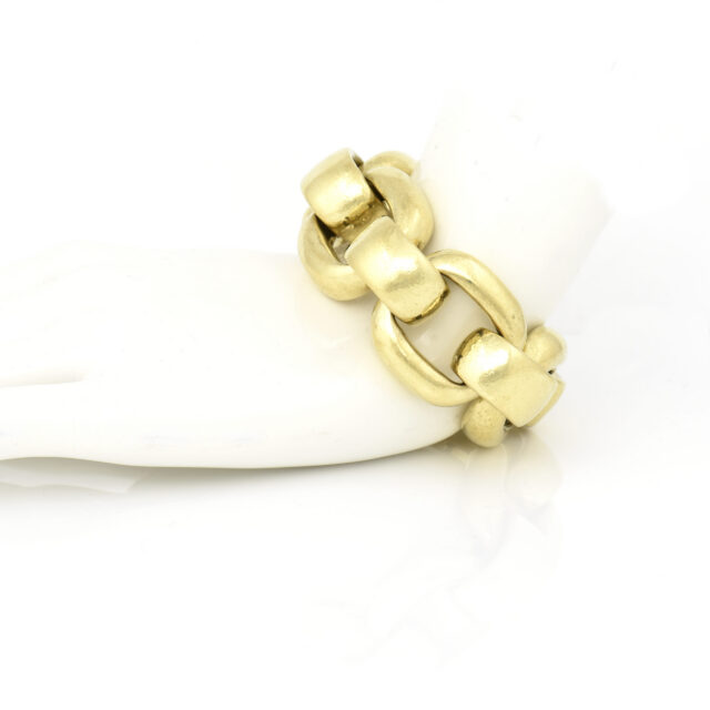 Thick Chain and Bands Bracelet