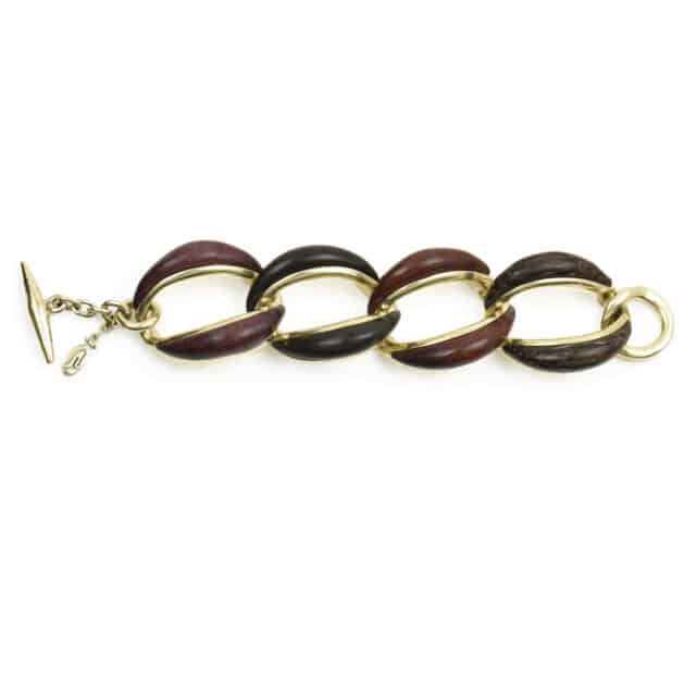 Four Wood Links Bracelet