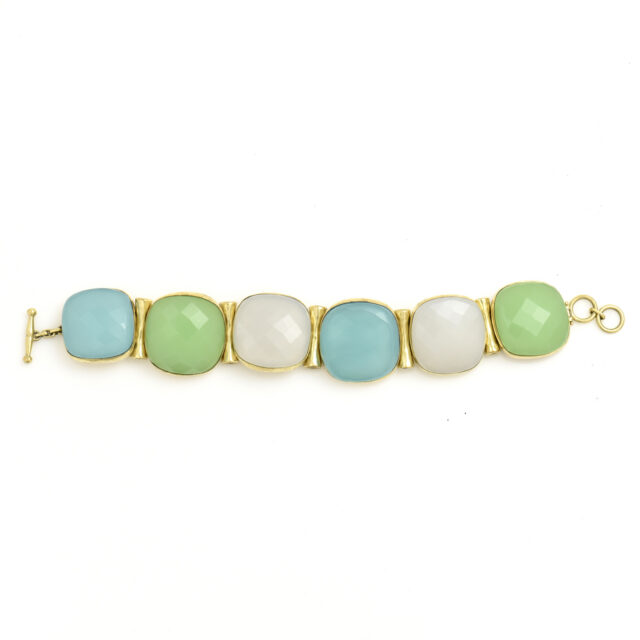 Square Stone and Sticks Bracelet