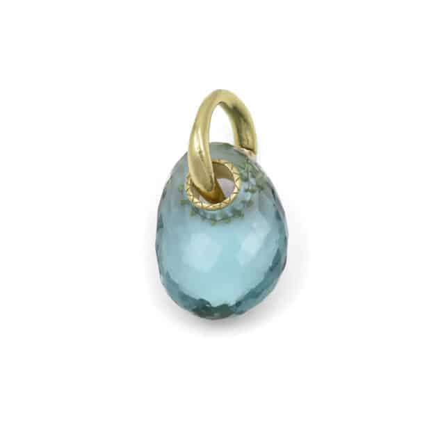 Long Chunky Stone on Ring Pendant