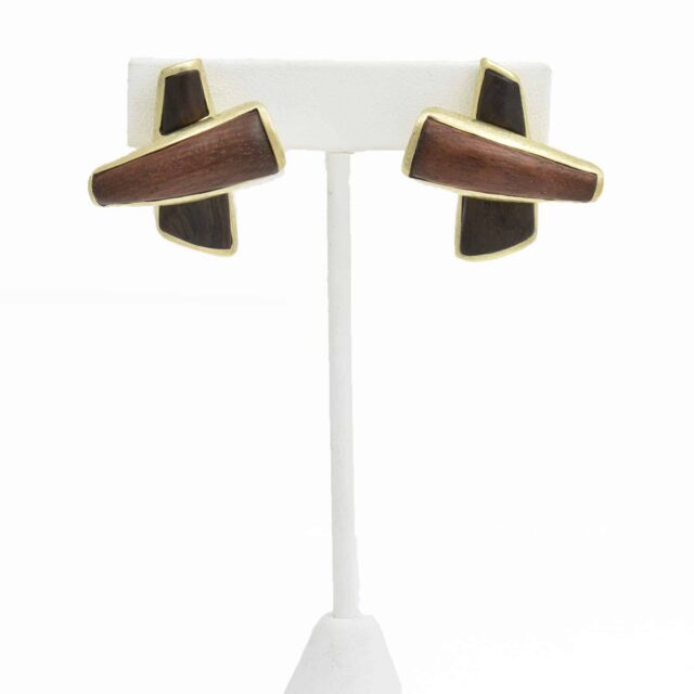 Wood X Earring