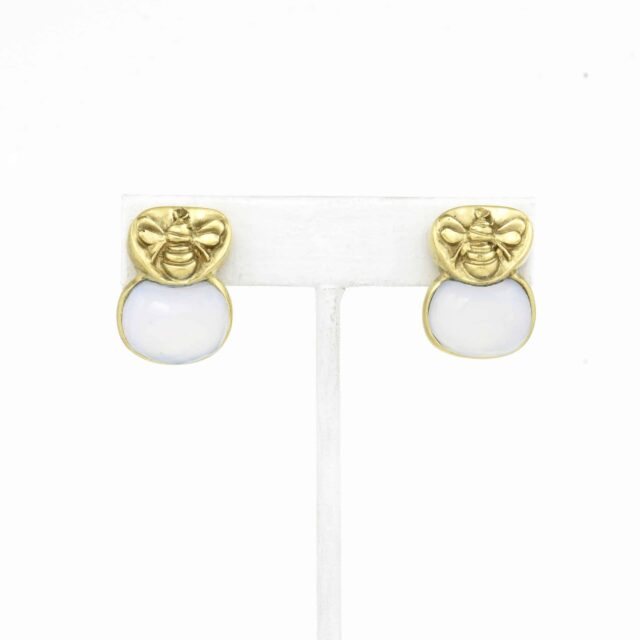 Stone and Bee Earring Large (S:E4843)