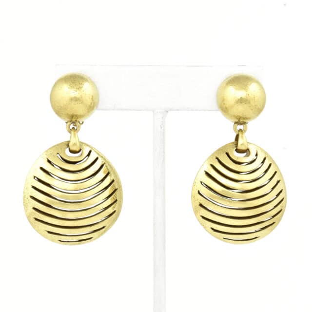 Puffy Fan Drop Earring