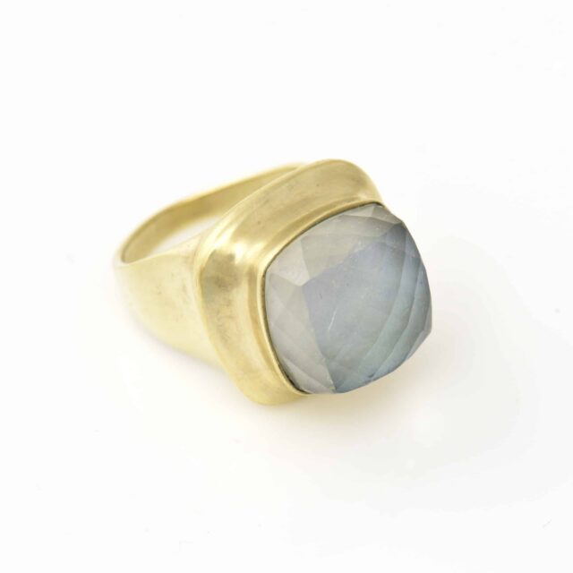 Square Stone on Double Bezel
