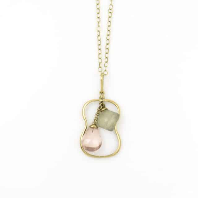 Double Stone Drop with Curve Wire