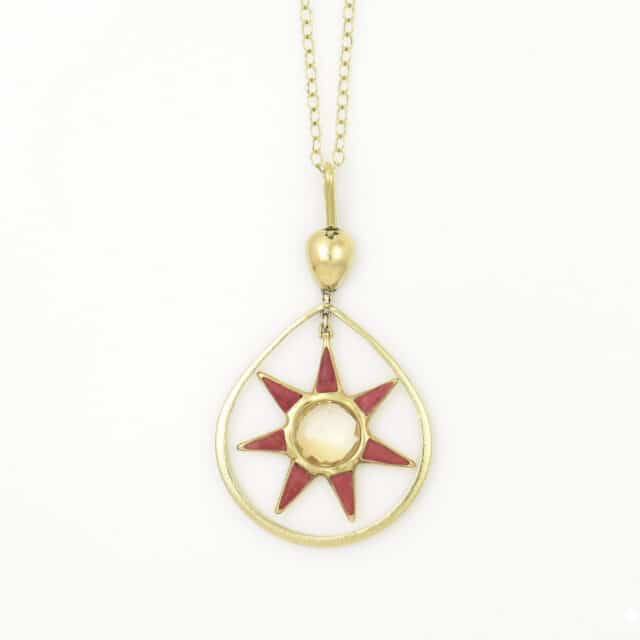 Sun with Stone Beams in Wire