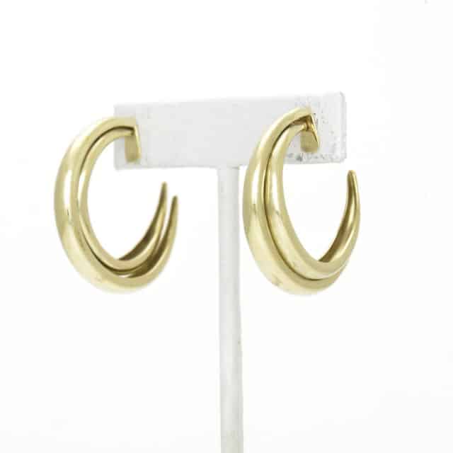 Double Sharps Hoop Earring Large
