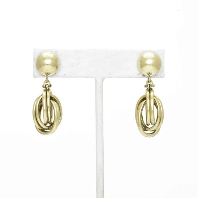 Smaller Bunch Oval Ring Drop