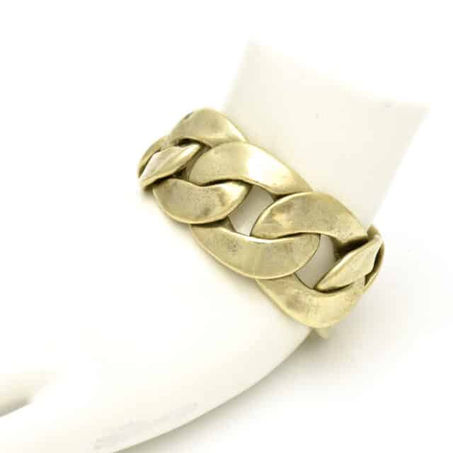 Flat Wide Chain Bracelet