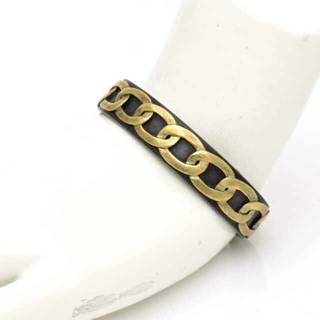Medium Steel with Chain Bangle