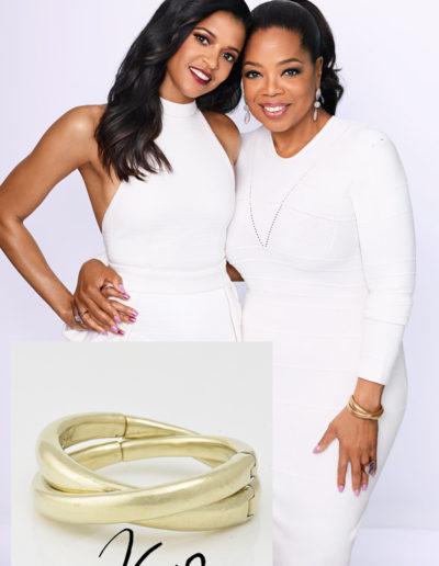 Oprah Winfrey Wearing Vaubel Designs Jewelry Bracelet B1390A