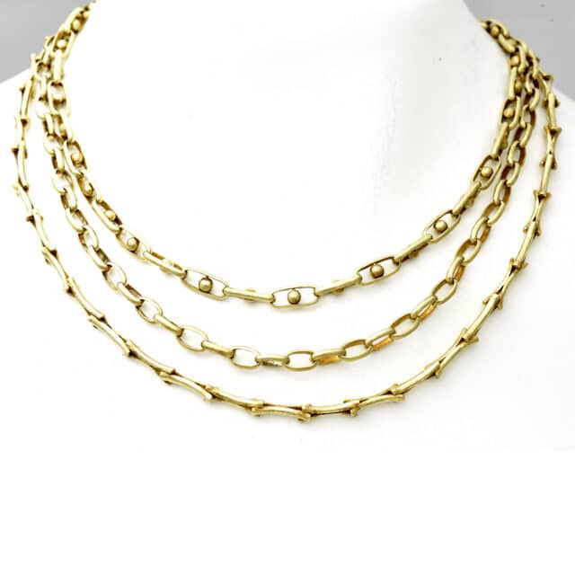 Triple Strand Chain with Balls