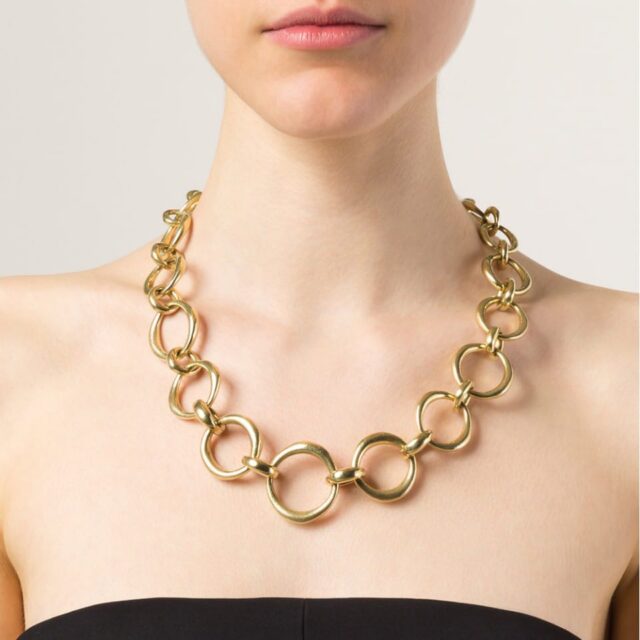 Chunky Graduated Oval Link Necklace