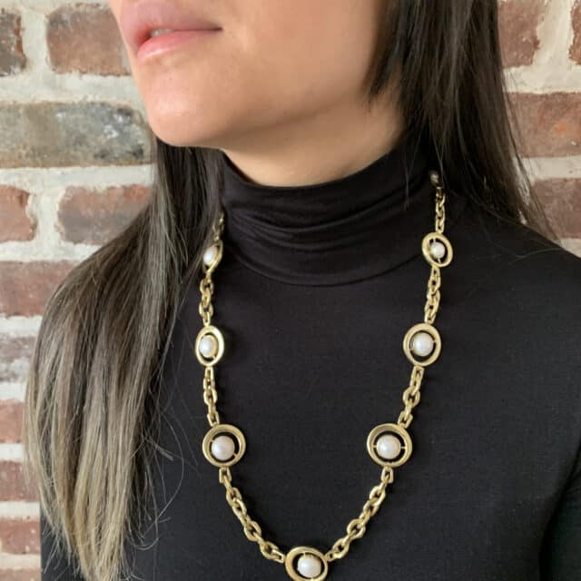 Single Strand Pearl Necklace