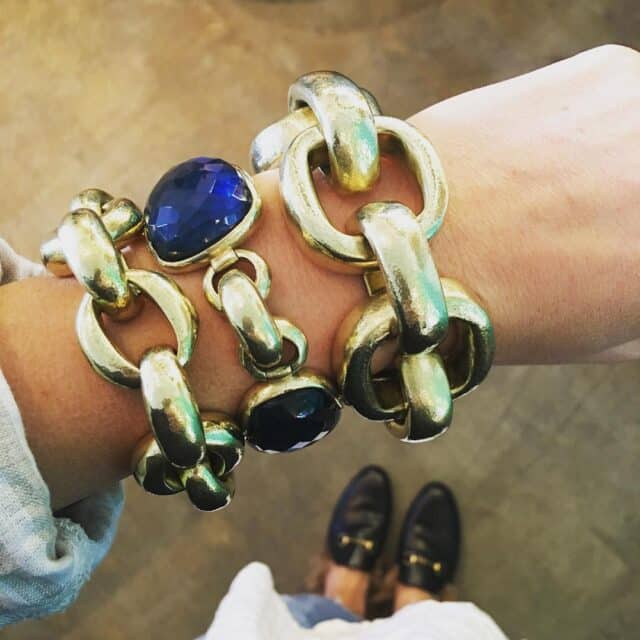 Large Square Link Bracelet