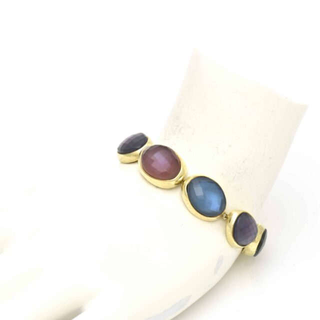 Pebble Stone Link Bracelet