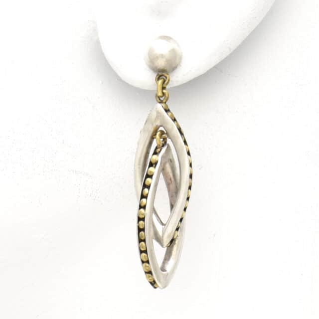 Double Spear Drop with Ball Beads