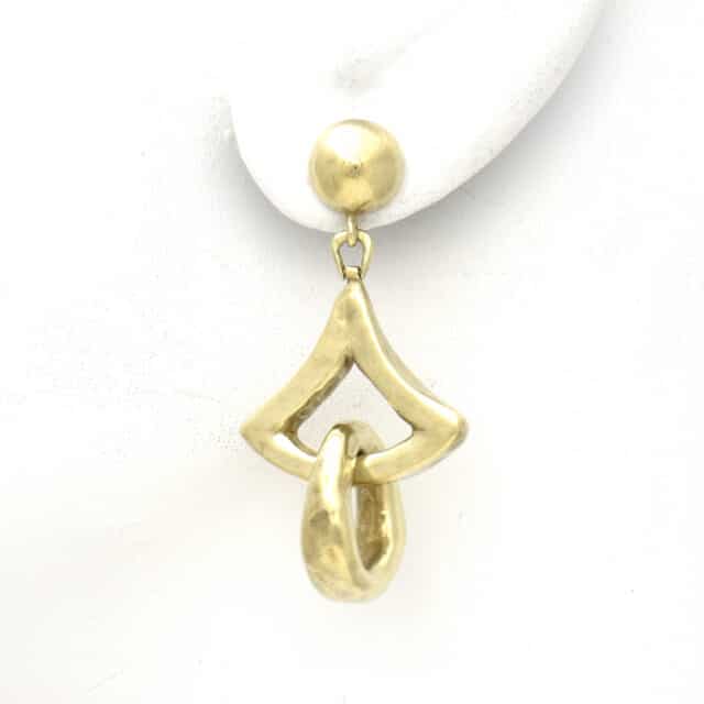 Triangle and Ring Drop Earring