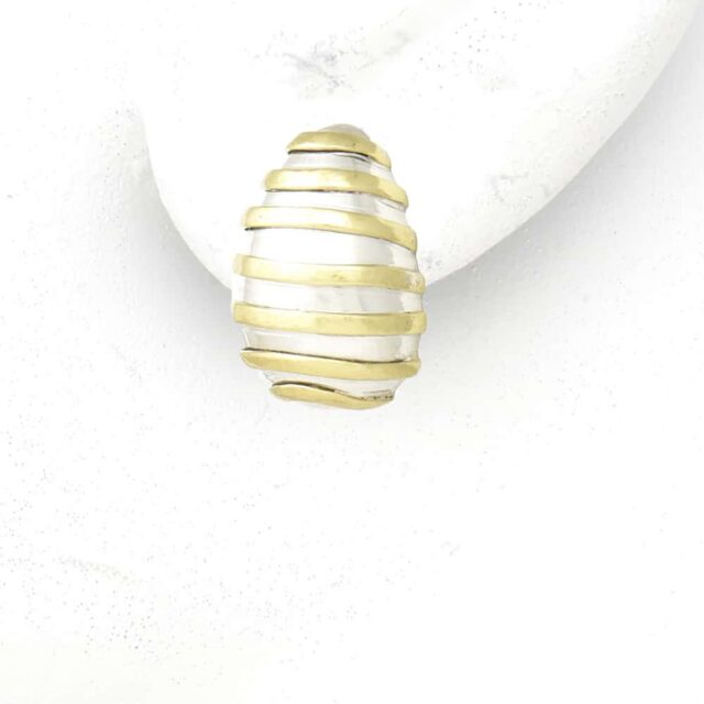 Tear Button with Stripes