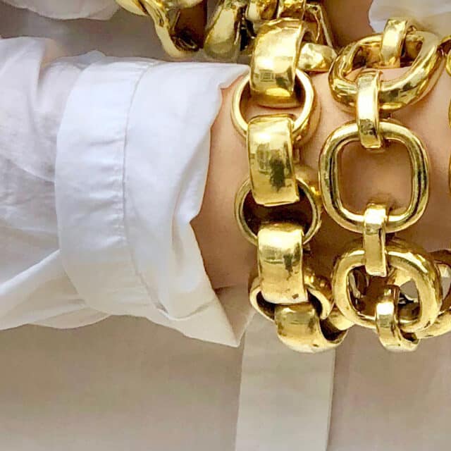 Skinny Square Link Bracelet