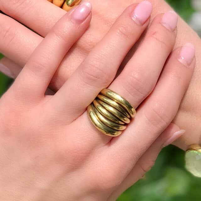 Intertwine Lines Ring