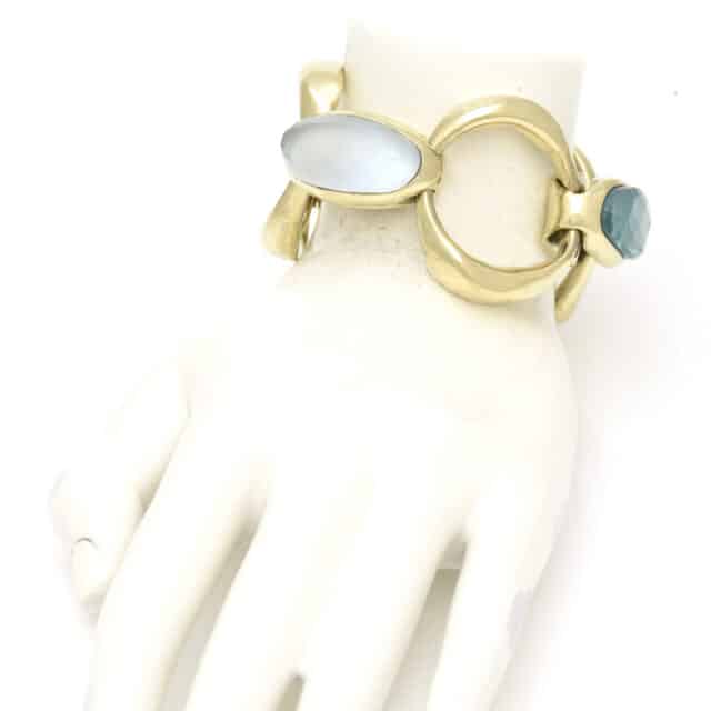 Oval Stone Link Chain