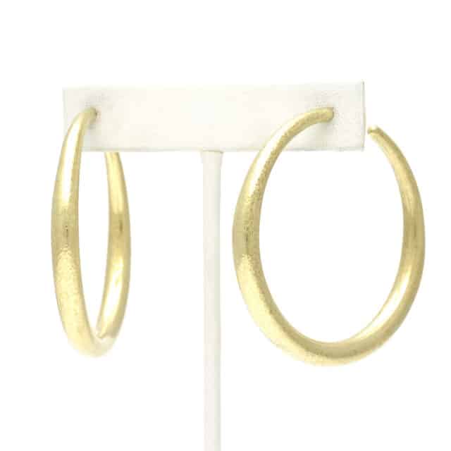 Large Thin Post Hoop 2"