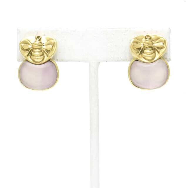 Stone and Bee Earring Large (S:E4843)