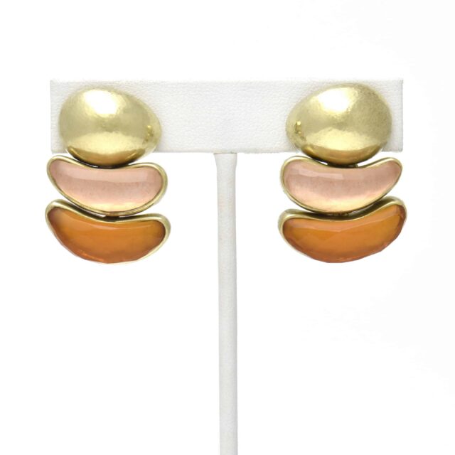 Double Crescent Stone Drop