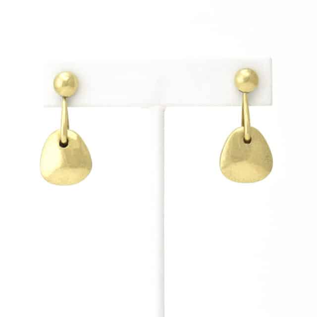 Flat Pod Drop Earring