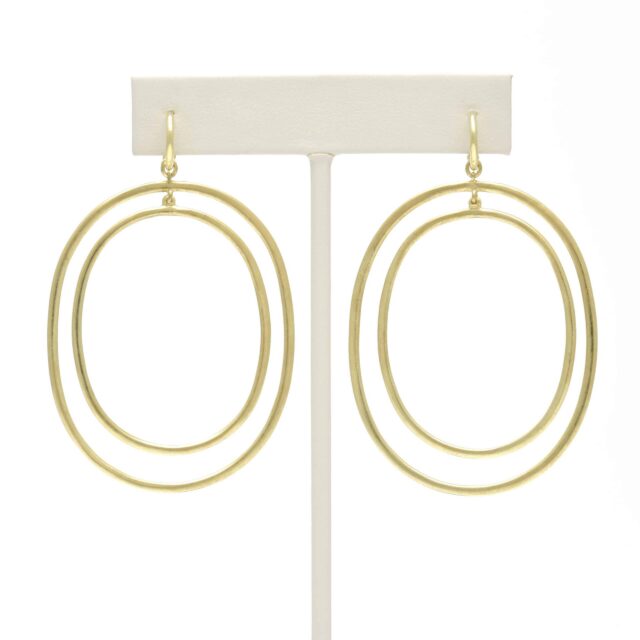 Graduated Double Oval Drop on Hoop Top