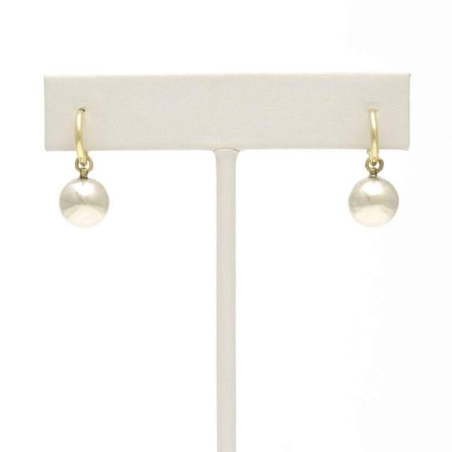 Silver Ball Drop on Hoop Top