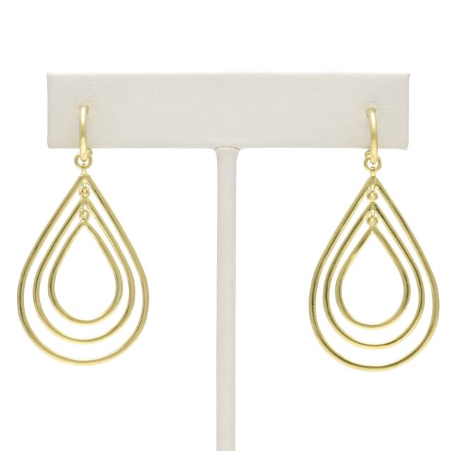 Graduated Three Tear Drop on Hoop Top 1-7/8" x 15/16"