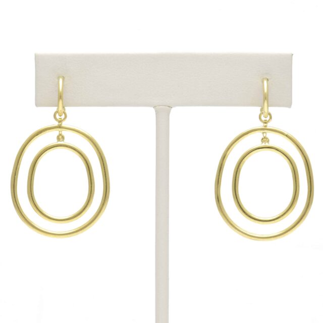 Graduated Two Oval Drop on Hoop Top