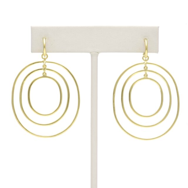 Graduated Three Oval Drop on Hoop Top