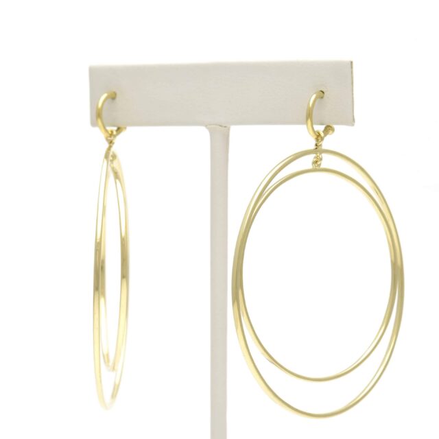 Graduated Double Ring Drop on Hoop Top