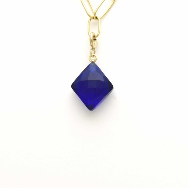 Diamond Solo Royal Blue Stone Charm