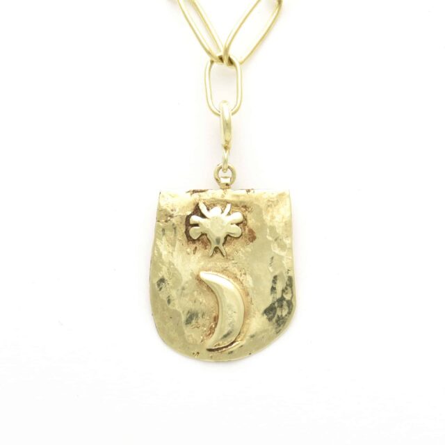 Moon and Bee Charm