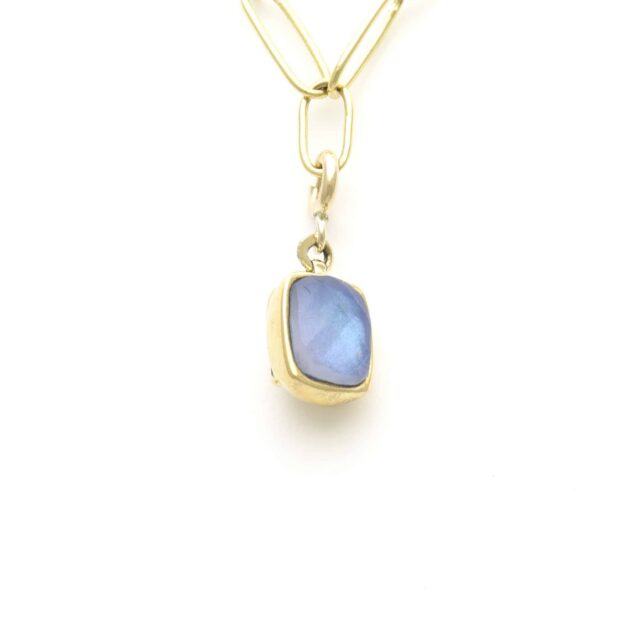 X on Soft Rectangle Reversible Stone Charm