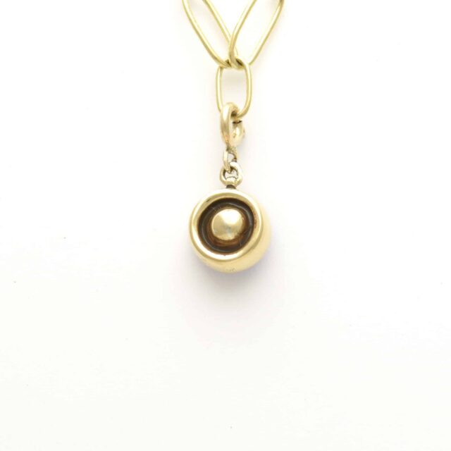 Round Button Reversible Stone Charm