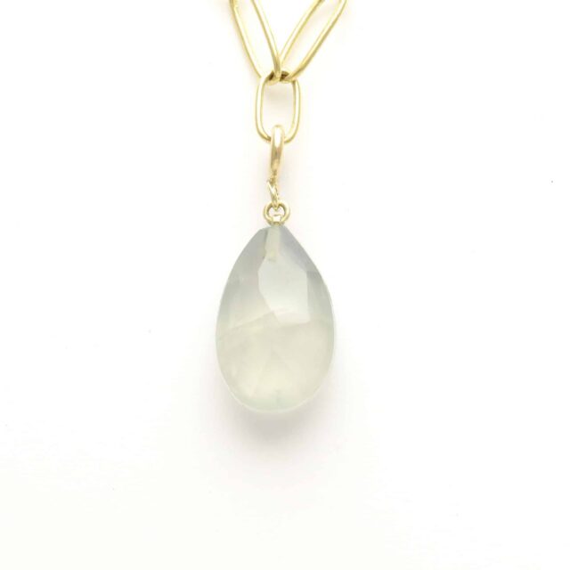 Large Tear Drop Stone Charm