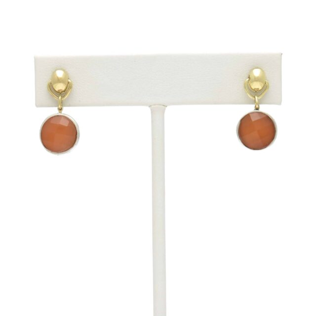 X in Round Silver Reversible Stone on Pod Top