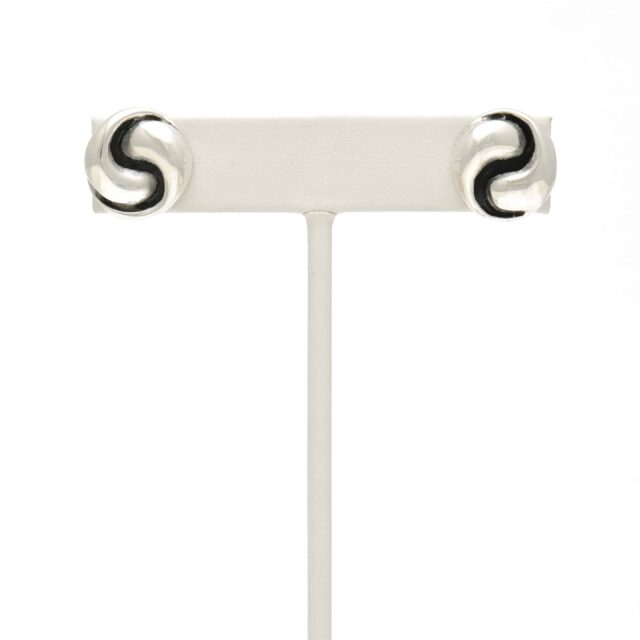 Silver Spiral Stud