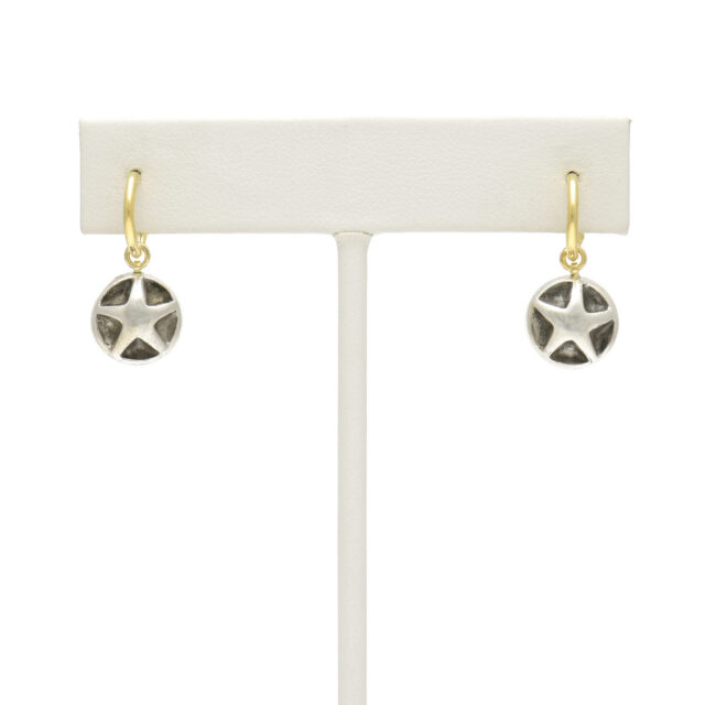 Silver Star Reversible Stone on Hoop Top