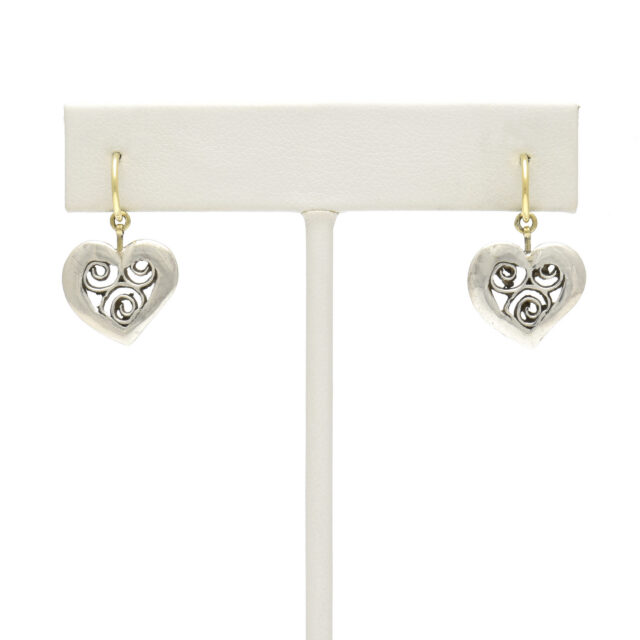Heart with Swirls on Hoop Top