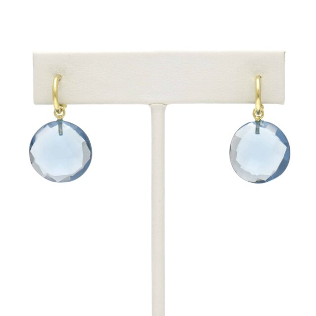 Circular Stone Drop on Hoop Top