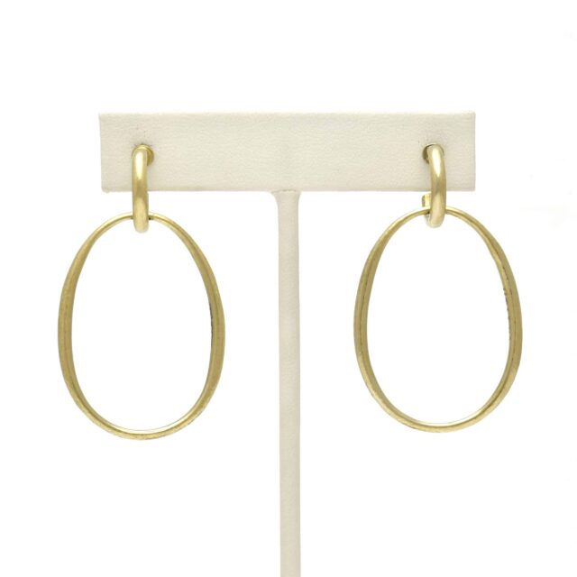 Drop Oval Ring Earring