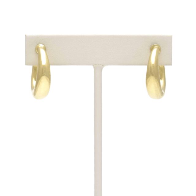 1/4" Thick Elongated Pointed Hoop 1"
