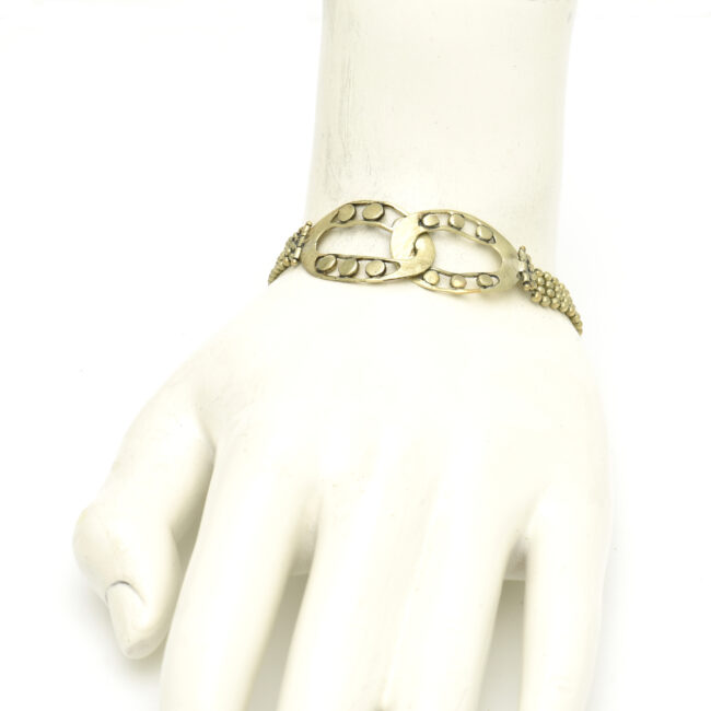 Multi Ball Bead Bands w/ Double Dotted Chain Link